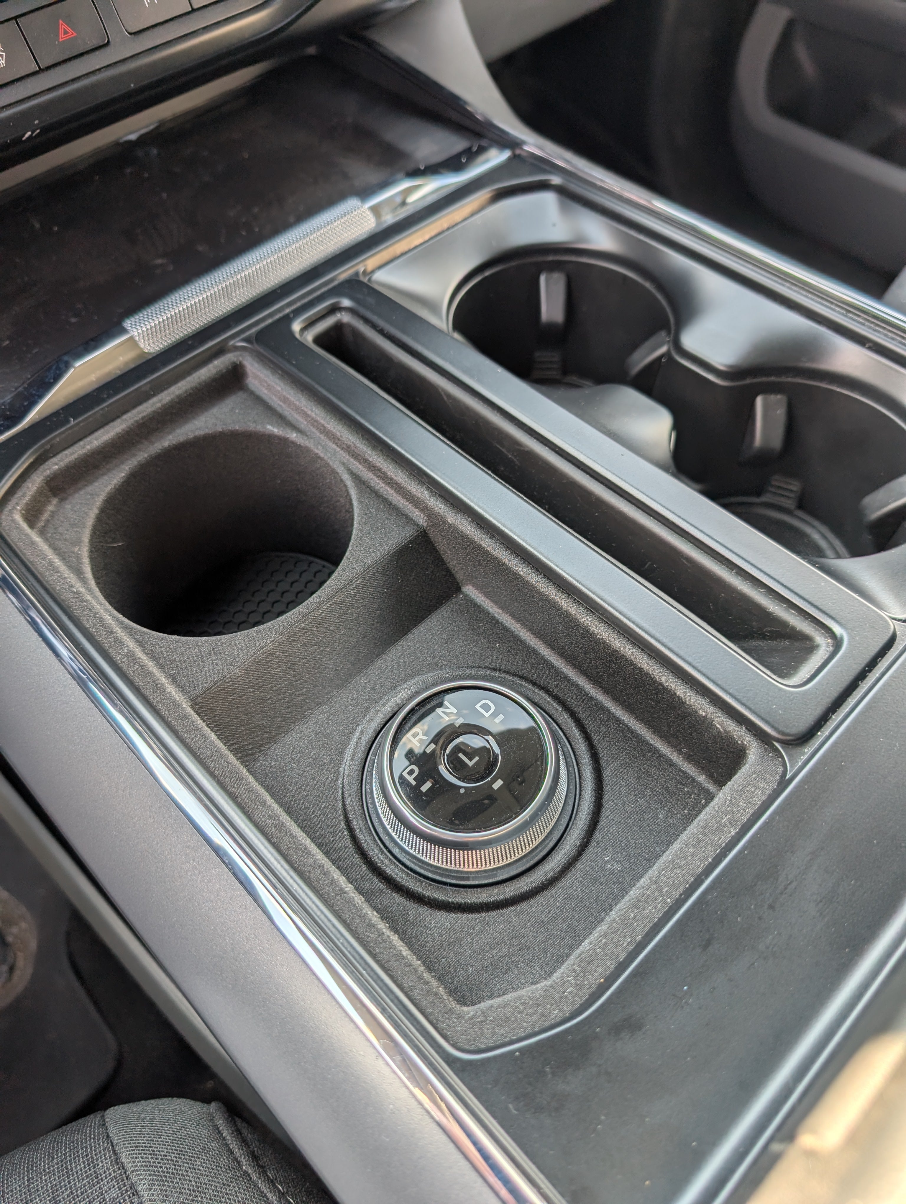 2022+ Ford F-150 Lightning Rotary Shifter Conversion - Shift Lever Delete - With Cup Holder and Liner