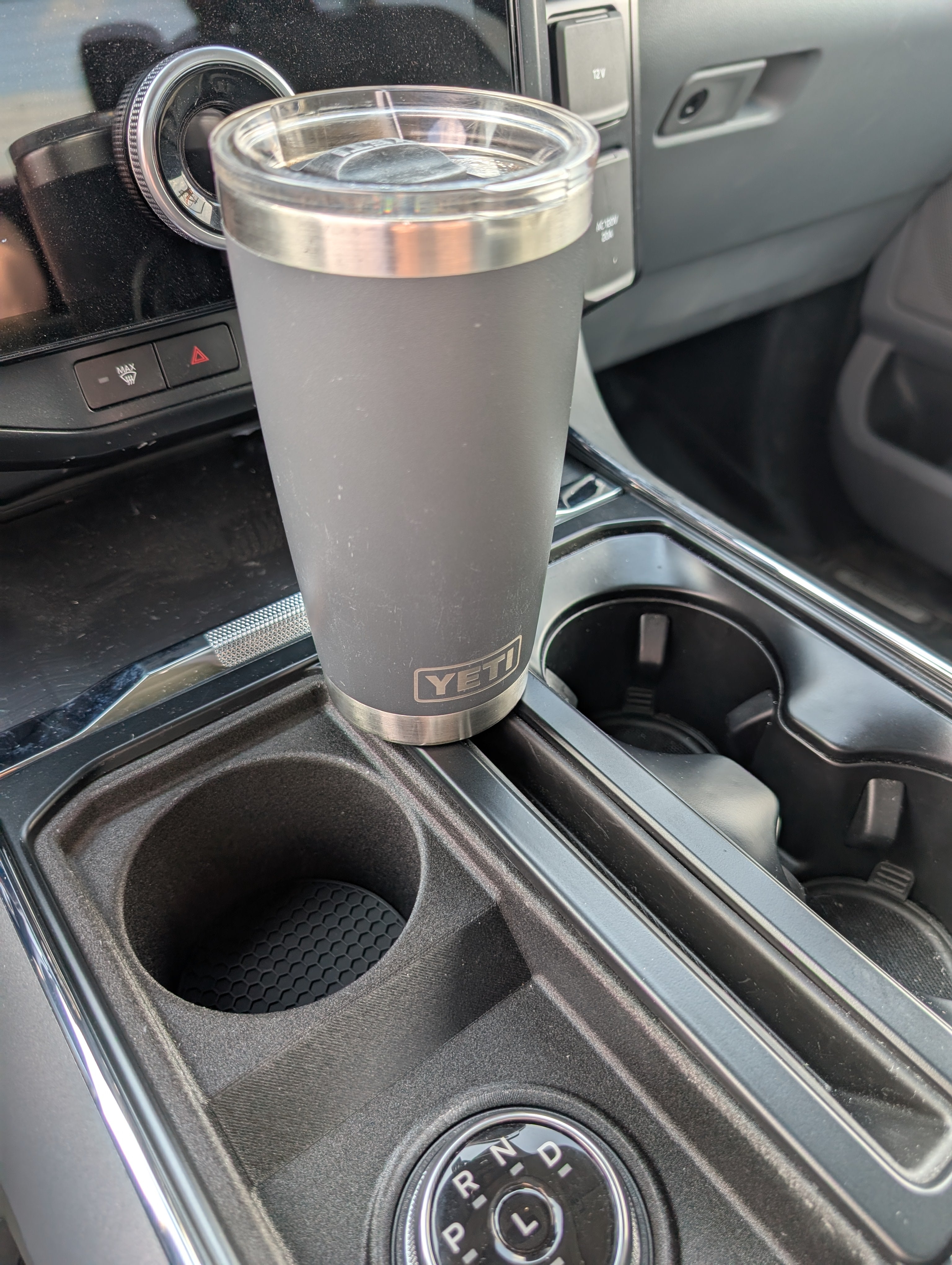 2022+ Ford F-150 Lightning Rotary Shifter Conversion - Shift Lever Delete - With Cup Holder and Liner
