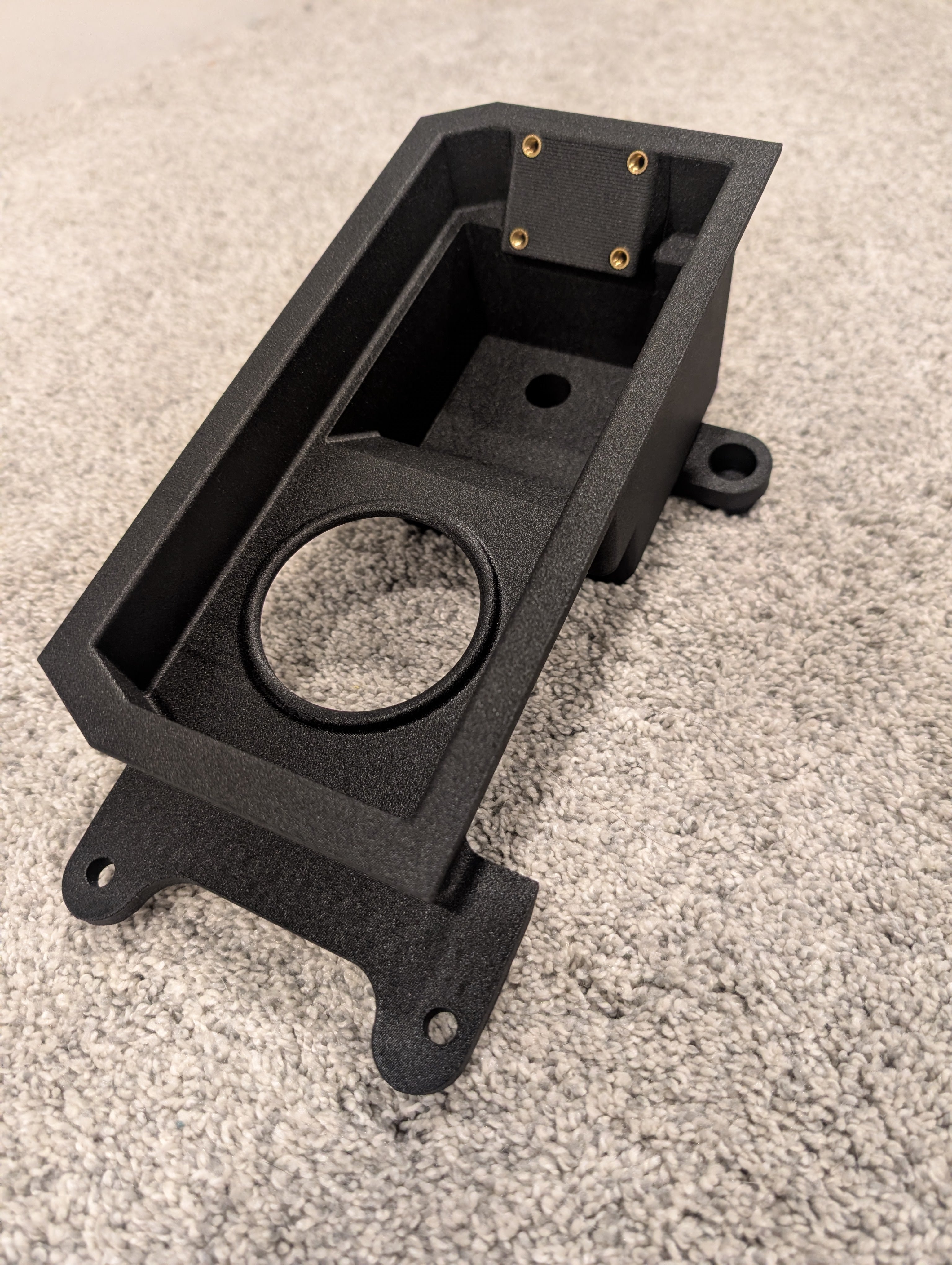 2022+ Ford F-150 Lightning Rotary Shifter Conversion - Shift Lever Delete - AMPS Mount with 17mm ball and Cubby