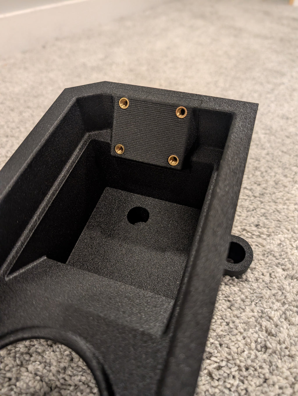 2022+ Ford F-150 Lightning Rotary Shifter Conversion - Shift Lever Delete - AMPS Mount with 17mm ball and Cubby