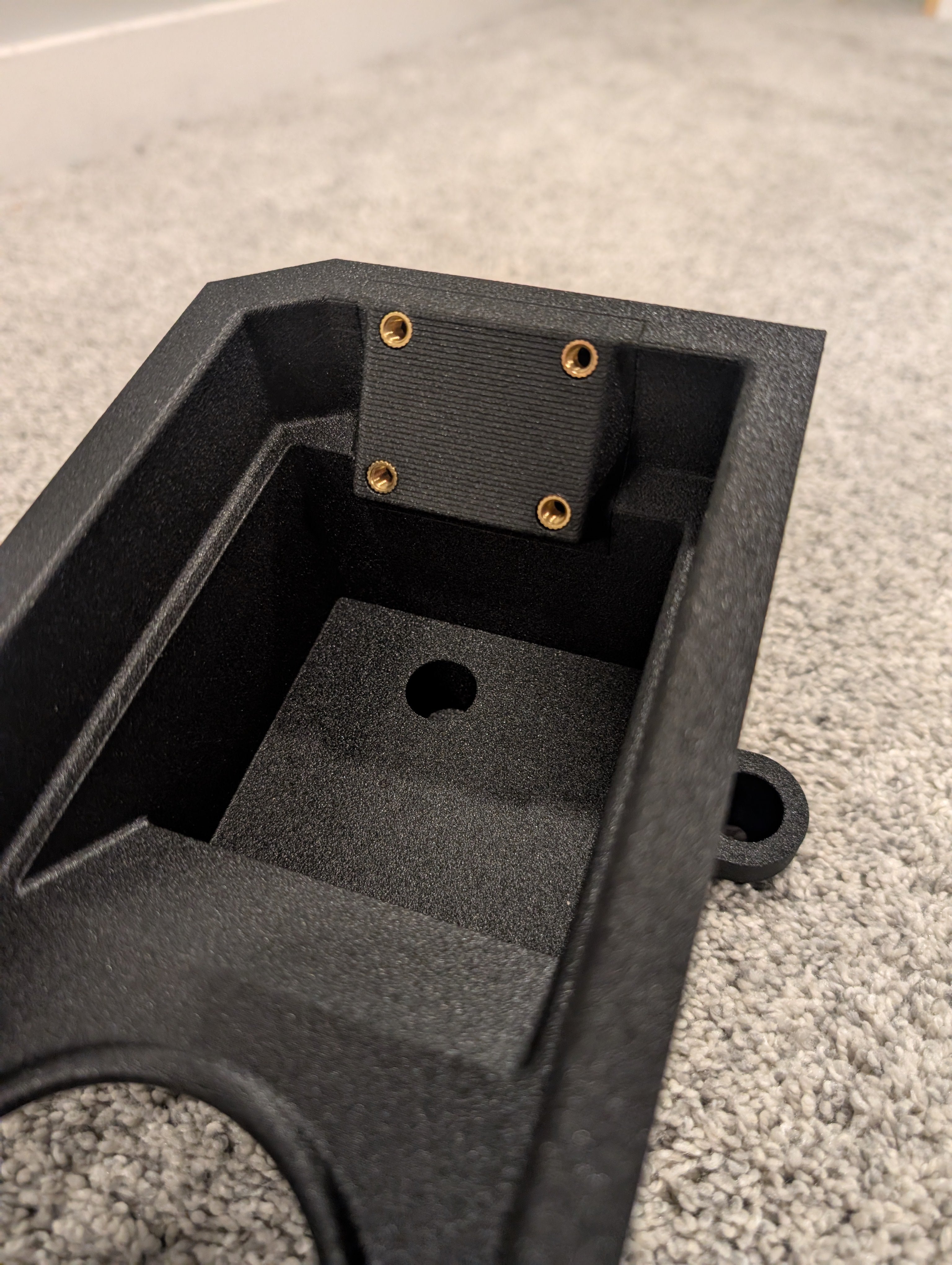 2022+ Ford F-150 Lightning Rotary Shifter Conversion - Shift Lever Delete - AMPS Mount with 17mm ball and Cubby